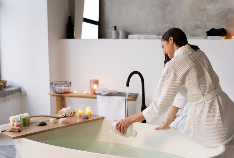 young-woman-putting-bath-salt-water-before-taking-bath